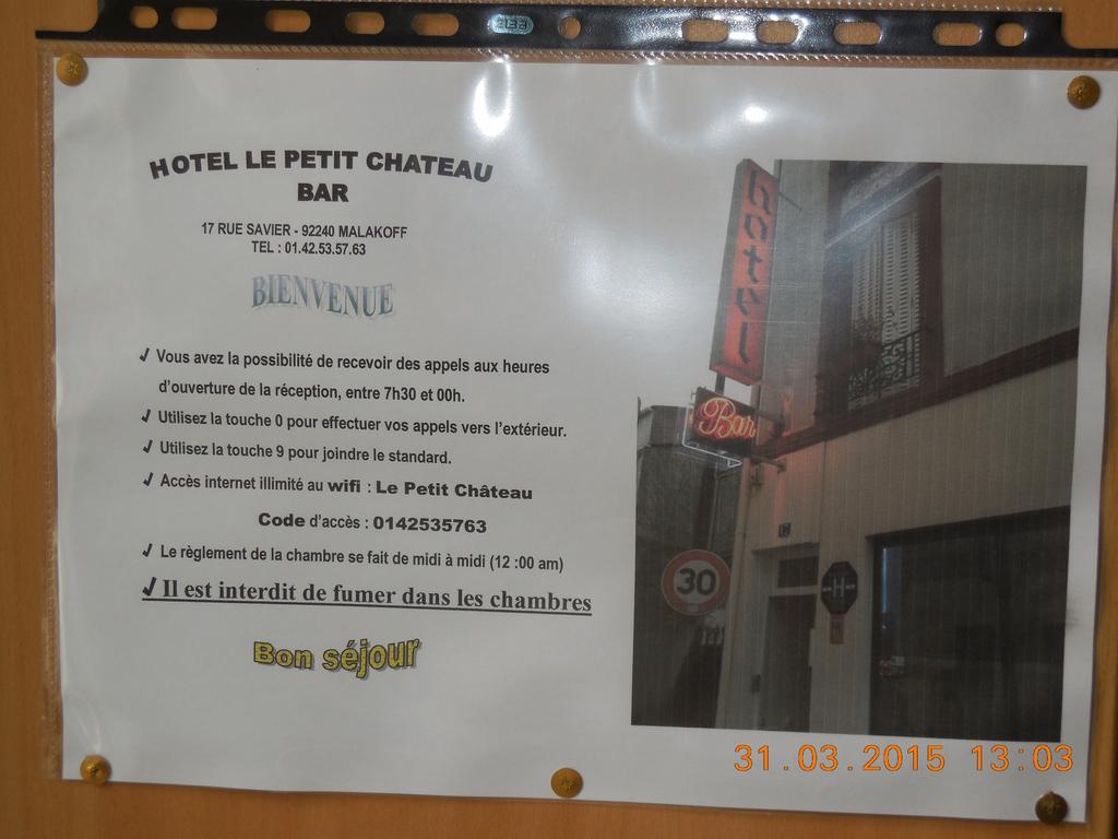 Hotel Le Petit Chateau Proche Parc Des Expositions Porte De Versailles Malakoff Eksteriør bilde